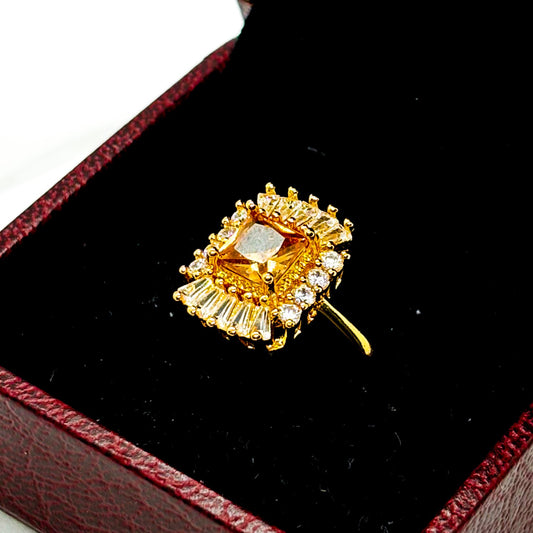 MODERN DESIGN GOLD PLATED RING