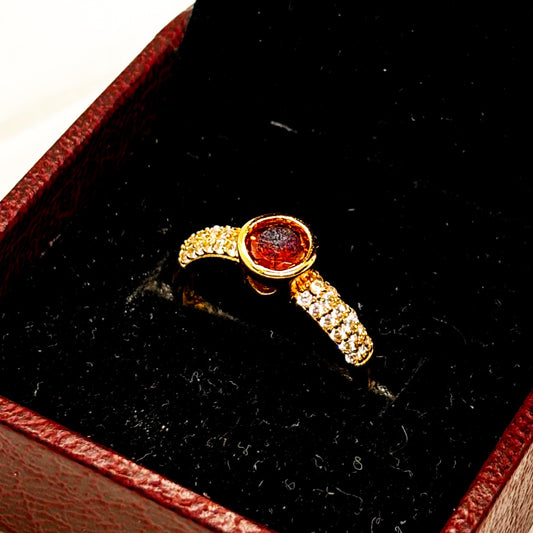 ELEGANT DESIGN GOLD PLATED RING