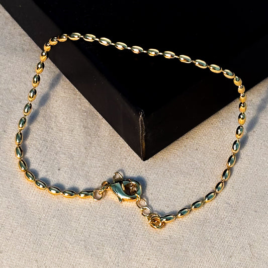 1K GOLD PLATED MINIMAL BRACELET/ANKLET