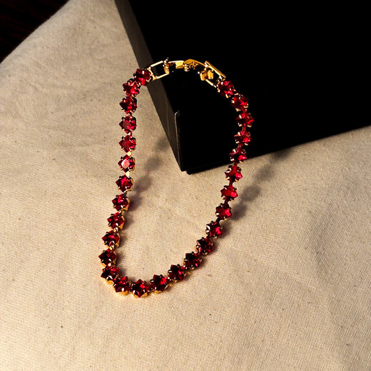 MODERN RED & GOLD BRACELET