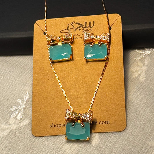 BLUE BELLE TURQUOISE NECKLACE SET