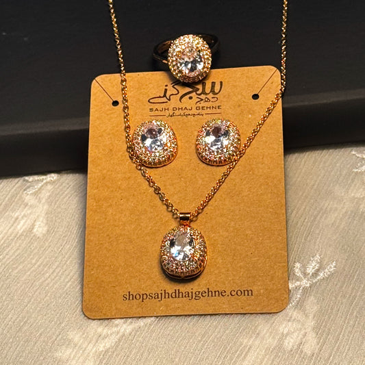ETERNAL CRYSTAL GLOW NECKLACE SET