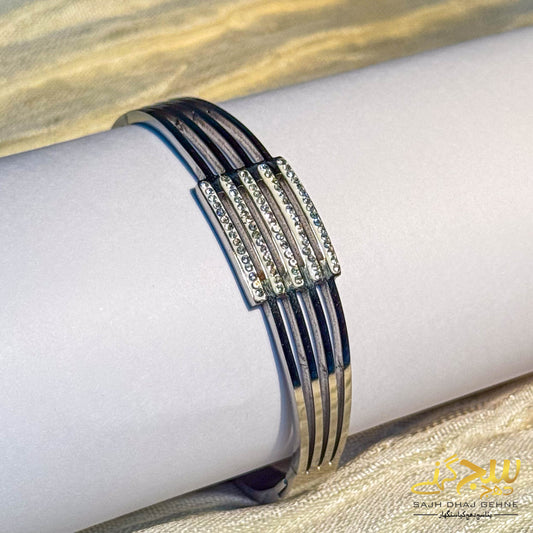 LUNAR LINKS SILVER CRYSTAL GLOW BRACELET