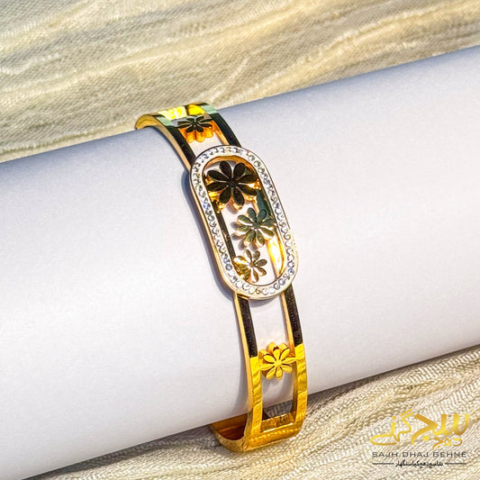 FLORAL LINKS GOLD BLOSSOM BRACELET