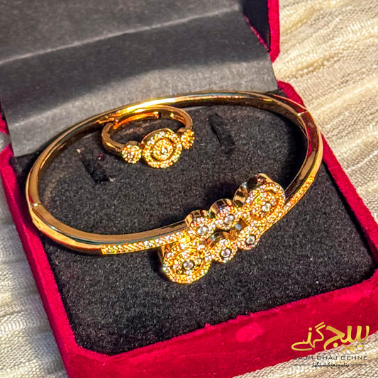 GOLDEN ORBIT BRACELET & RING SET