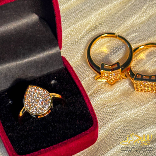 DEWDROP ELEGANCE SILVER RING