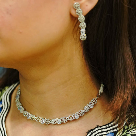 SILVER RHYTHM NECKLACE SET